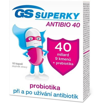 GS Superky Antibio 40—10 kapslí