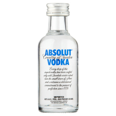 Absolut Vodka 40% 0,05l (holá láhev)