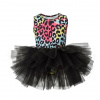 Dívčí baletní tutu šaty pro princezny a baletky - Barevný leopard , 61 x 63 cm