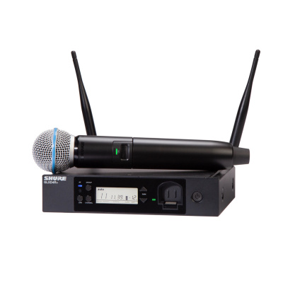 Shure GLXD24R+/B58 (Digitální bezdrátový rackový systém s vokálním mikrofonem BETA®58A)