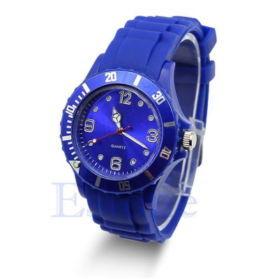 silikové hodinky Geneva modré