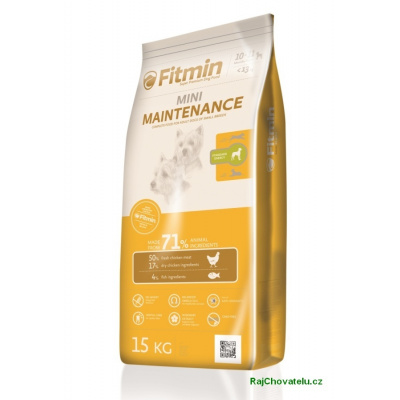 Fitmin dog mini maintenance 1.5 kg (+ SLEVA PO REGISTRACI / PŘIHLÁŠENÍ ;))