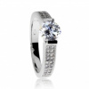 Stříbrný prsten se zirkony (kubická zirkonie 062218020030