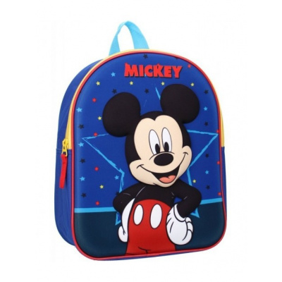 Vadobag - Dětský / chlapecký 3D batoh Mickey Mouse - Disney / 32 x 26 x 11 cm