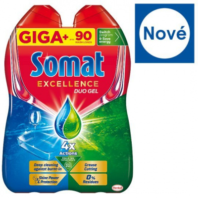 Somat Excellence Duo gel do myčky na mytí nádobí 1620ml