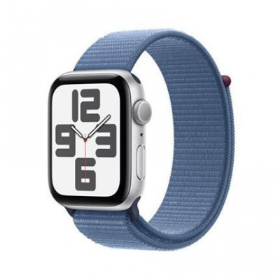Apple Watch SE (2023) GPS 44mm sportovní provlékací řemínek ledově modrý MREF3QC/A