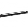 Solarix 19" Patch panel 24 x RJ45 CAT5E UTP 150 MHz černý 1U, SX24-5E-UTP-BK 24000240