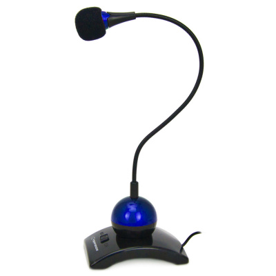 Esperanza Stolní mikrofon CHAT, modrý EH130B