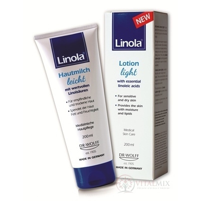 Linola tělové mléko light 200 ml