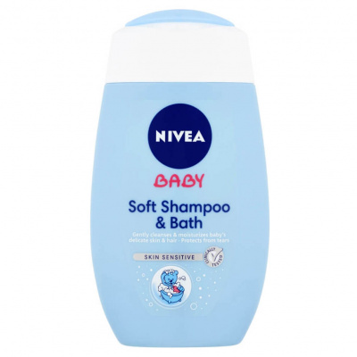 NIVEA Baby šampon a pěna do koupele 2v1 200 ml