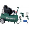 METABO Basic 250-24 W olejový kompresor + příslušenství LPZ 4