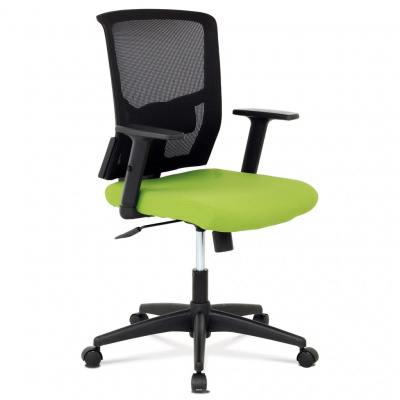 Autronic Kancelářská židle, látka zelená + černá, houpací mechnismus KA-B1012 GRN