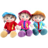 Panáček hadrová panenka 33cm látkový chlapeček s kloboučkem 3 barvy