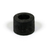 Černá plastová koncovka pro silniční obrubníky "samice" - průměr 14,5 cm, výška 10 cm