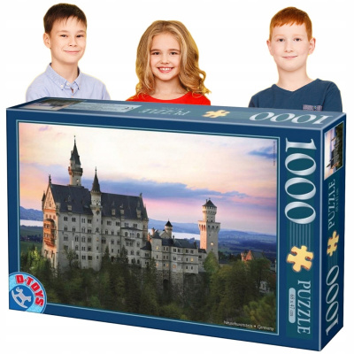 Puzzle D-Toys 0 ks Puzzle 1000 Německo, hrad Neuschwanstein 452954