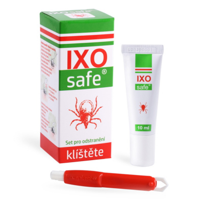 IXOsafe 10 ml pro bezpečné odstranění klíšťat + pinzeta