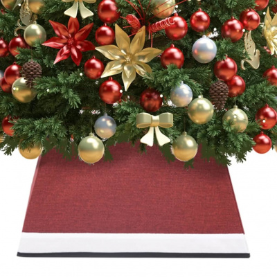 Petrashop Podložka pod vánoční stromek červená a bílá 48 x 48 x 25 cm Červená331307