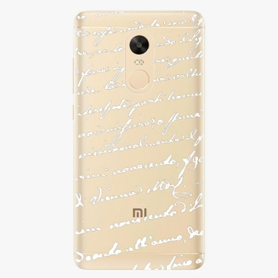 Plastový kryt iSaprio - Handwriting 01 - white - Xiaomi Redmi Note 4X - Kryty na mobil Nuff.cz