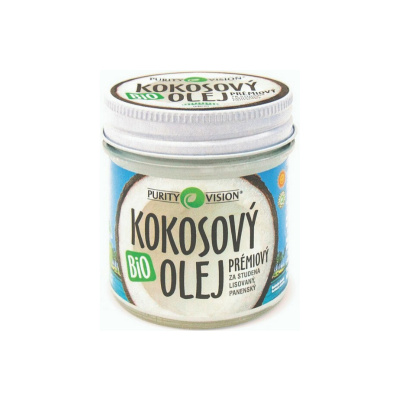 Purity Vision Kokosový olej panenský Bio 120 ml - za studena lisovaný