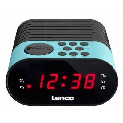 Lenco CR-07 modrá / FM rádio / Hodiny / Alarm / LED displej (CR07 BLUE)