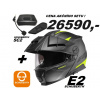 moto přilba SCHUBERTH E2 Defender, matná žlutá/šedá + komunikátor Schuberth SC2 Velikost: XS