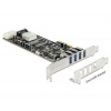 Delock PCI Express Karta > 4 x externí USB 3.0 Quad Channel 89365