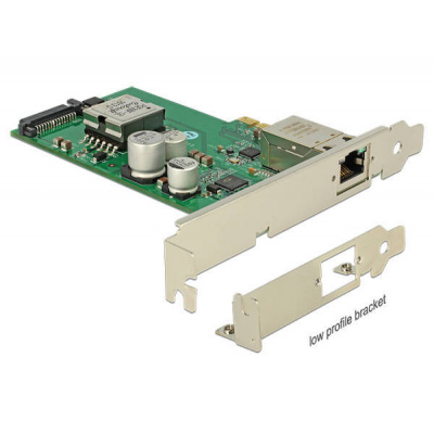 Delock PCI Express Card -gt; 1 Gigabit LAN PoE+ RJ45 - 89594