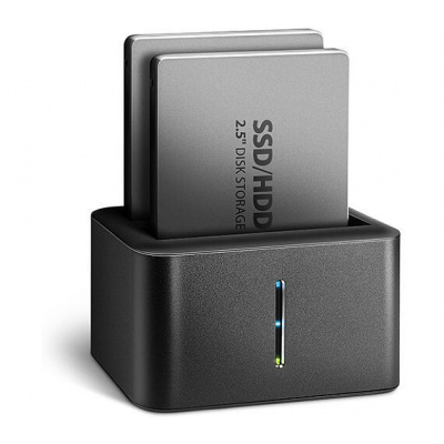 Axagon AXAGON ADSA-D25, USB 3.2 Gen 1 - 2x SATA 6G 2.5" SSD/HDD CLONE MINI dokovací stanice