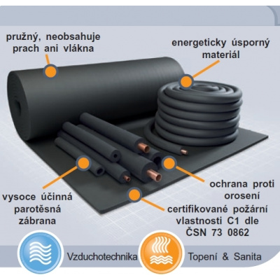 Armaflex AC deska samolepící s AL folií 19mm - Cena za 1m²