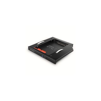 AXAGON RSS-CD12 rámeček pro 2.5" SSD/HDD do DVD slotu, 12.7 mm, LED, hliník