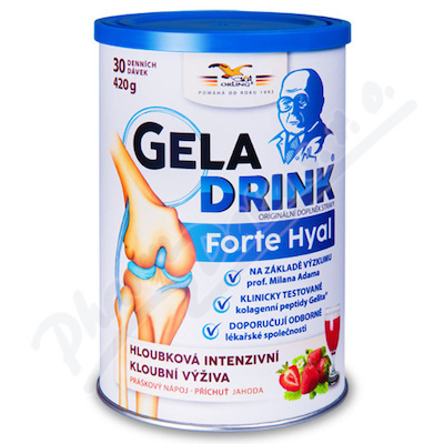 Orling Geladrink Forte Hyal příchuť Jahoda 420 g