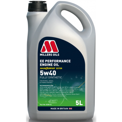 Motorový olej Millers Oils EE Performance 5W-40, 5L