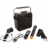 QTX QX05PA-BLK, přenosný řečnický systém, MP3/BT/FM/VHF, AKKU, černý
