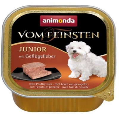 Animonda Vom Feinsten dog Junior vanička drůbeží játra 150 g