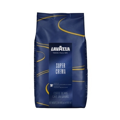 Lavazza Super Crema, zrnková káva, 1000g