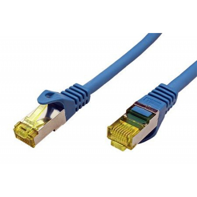 S/FTP patchkabel kat. 7, s konektory RJ45, LSOH, 3m, modrý; 91610 - ednet A4 91610