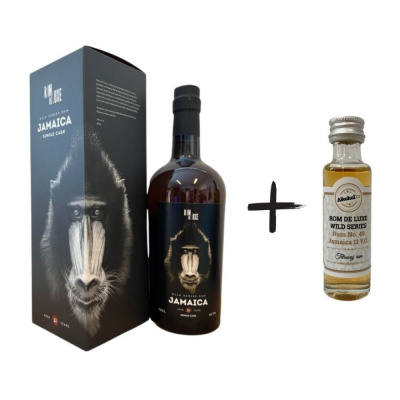 Rom De Luxe Wild Series Rum No. 49 Jamaica 11y 2012 0,7l 61,9% + miniatura (holá láhev)