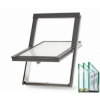 Plastové střešní okna s trojitým sklem RoofLITE TRIO PVC 78x118 cm