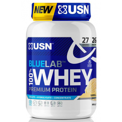 Proteinové prášky USN BlueLab 100% Whey Premium Protein vanilka 908g blw03