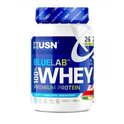 USN BlueLab 100% Whey Protein Premium 908 g tropical smootie (tropické ovoce)