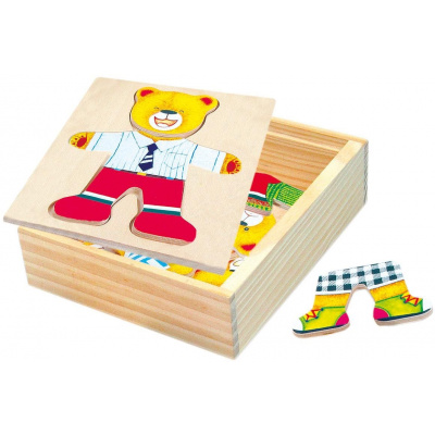 Puzzle Bino puzzle, šatní skříň, medvídek (P11956)