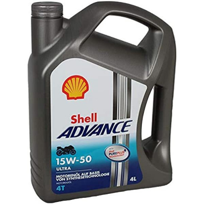 Motorový olej Shell Advance Ultra 4T 15W-50, 4L