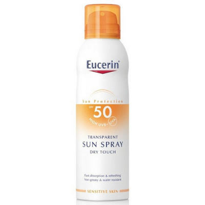 Eucerin Dry Touch Sun Spray SPF 50 - Transparentní sprej na opalování 200 ml