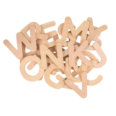 Bigjigs Toys Dřevěná abeceda - Velká písmena