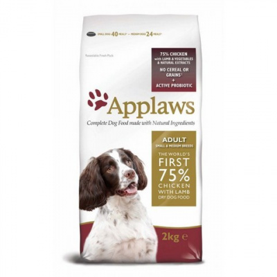 Applaws Dog Adult Small & Medium Breed Chicken & Lamb 2x7,5kg