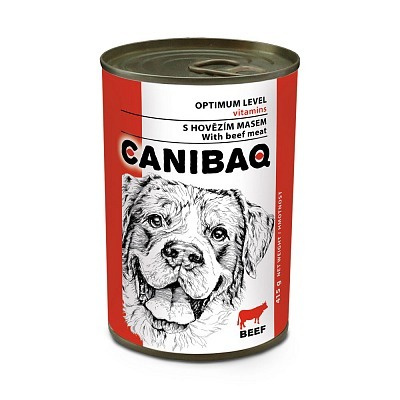 Canibaq Classic konzerva pes hovězí 10 x 415 g