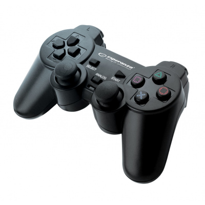 Esperanza Vibrační gamepad PS2/PS3/PC USB CORSAIR, černý EG106