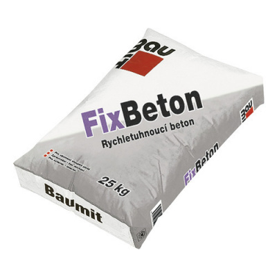 Rychletuhnoucí sloupkový beton BAUMIT FixBeton 25 kg