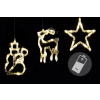 Vánoční LED dekorace, hvězda, sněhulák, sob, teple bílá - Nexos Trading GmbH & Co. KG D43774