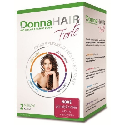 SIMPLY YOU DONNA HAIR Vitamíny na vlasy Forte 60 tobolek - 2 měsíční kúra pro výživu a růst vlasů